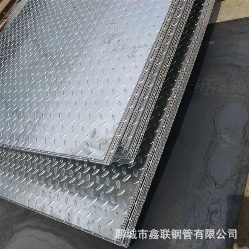 Hot-dip galvanized checkered galvanized anti-skid plate 2.0 3.0 4.0 5.0 high zinc layer anti-corrosion pattern stair treads