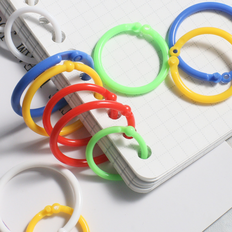40mm Plastic Book Ring, Large Supply of Plastic Book Ring, Colorfulful Open Ring, Environmentally Friendly Plastic Open Ring