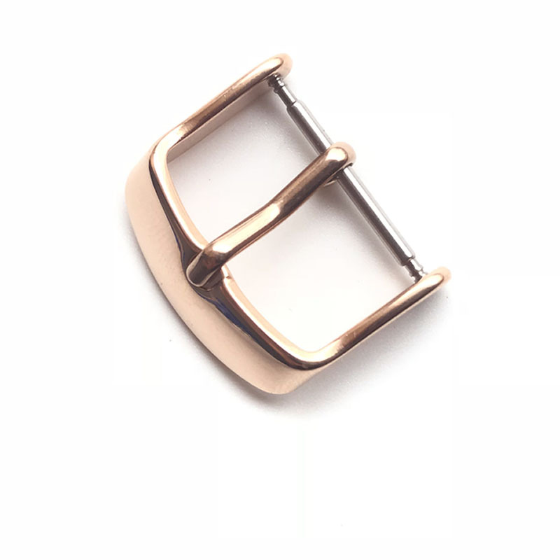 Stainless steel watch buckle leather strap pin buckle silicone watch strap buckle black gold rose gold watch accessories