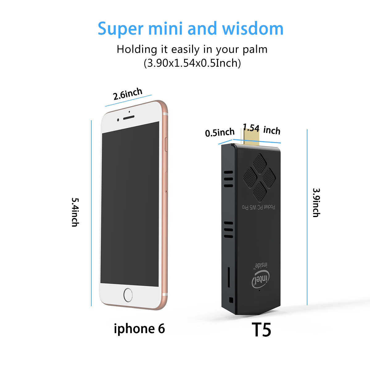 W5Proz8350Minipc2G32G Quad-Core Host Win10 System Computer Stick Small Host Mini Microcomputer