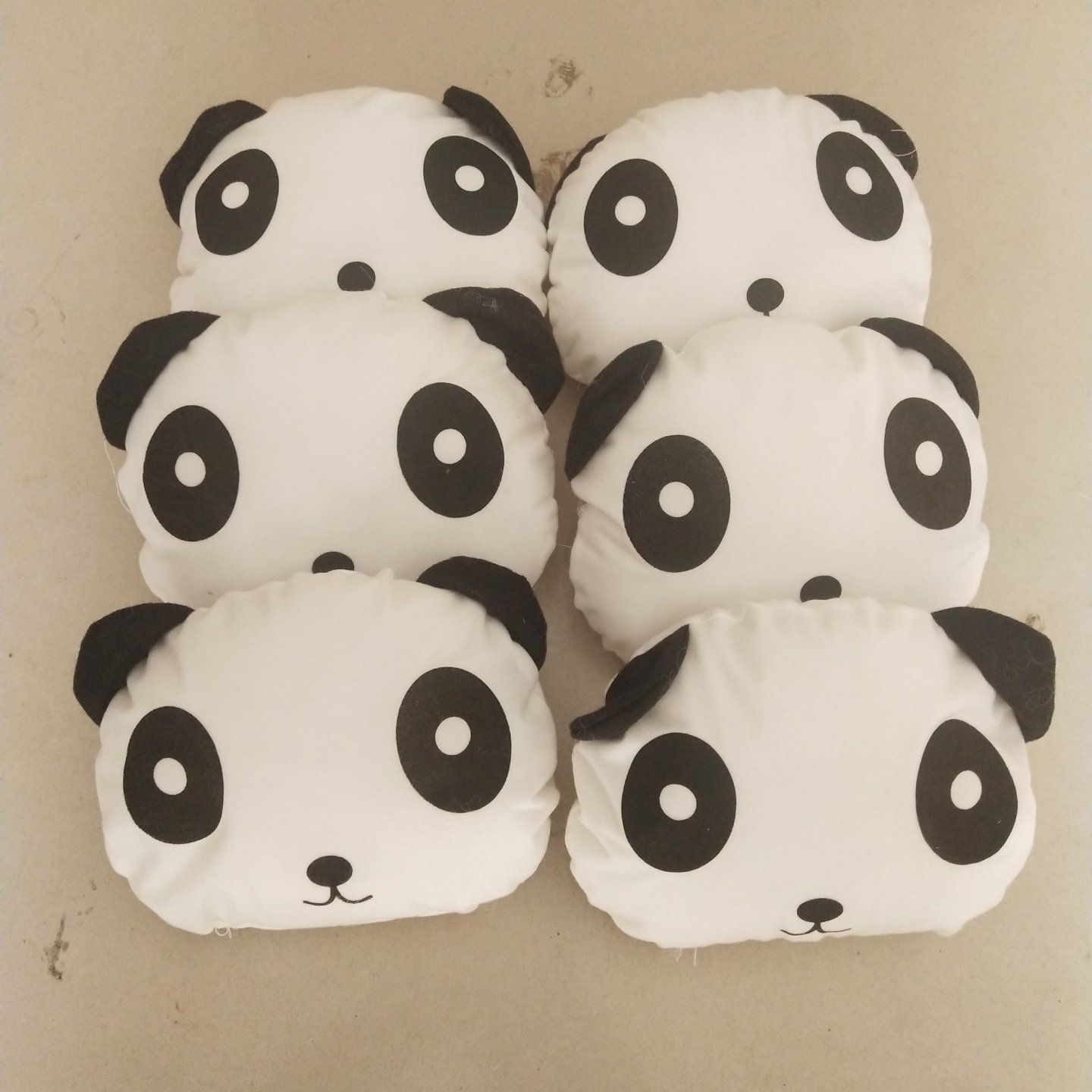 Подушка для головы с мультяшным пандой, автомобильные принадлежности, шейная подушка, подушка для сна, подушка для спины, самодельная