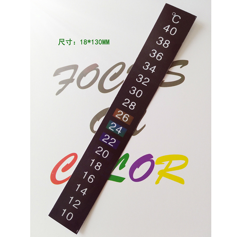 For Lcd Fish Tank Thermometer with Aquarium Strip Fish Tank Thermometer 10-40 ℃ Lcd Temperature-Sensitive Color-Changing Sticker