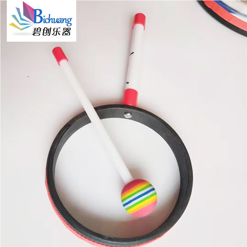 Lollipop Drum Orff Kidsren's Percussion Instrument Hand Drum Kindergarten Music Class Early Education Lollipop Hand Drum