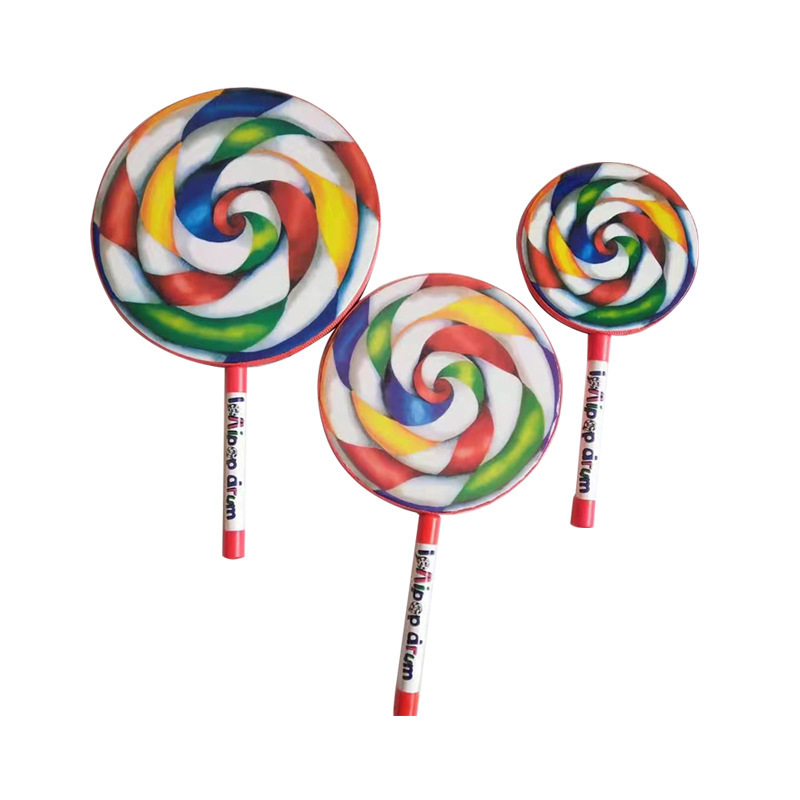 Lollipop Drum Orff Kidsren's Percussion Instrument Hand Drum Kindergarten Music Class Early Education Lollipop Hand Drum