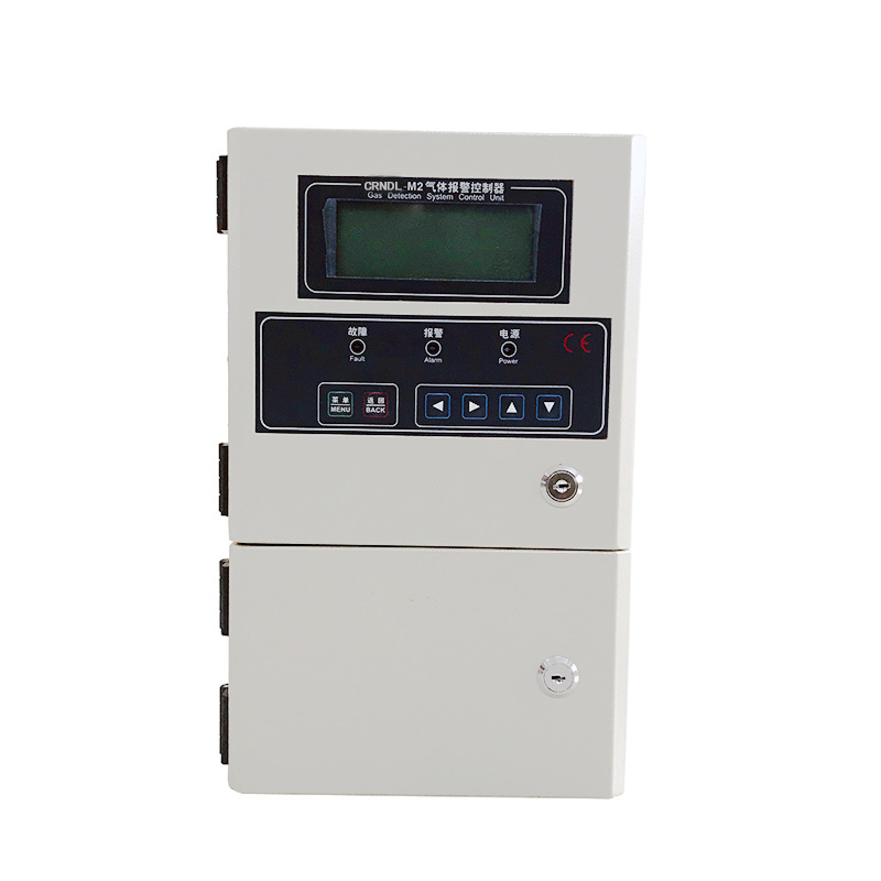 Детектор концентрации газа, сигнализация, LED, связь с вытяжным вентилятором, 32 канала, Rs485, реле