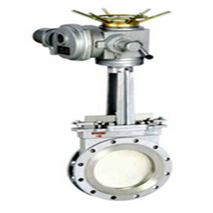 Dark Bar Electric Knife Gate Valve Pz973H-10C Dark Plate Knife Type Gate Valve Wear-Resistant Plug-In Valve