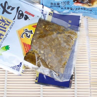 Hunan specialty hefuji fish head green chopped pepper 120g * 40 pack green chopped pepper Steamed fish head seasoning special Wholesale