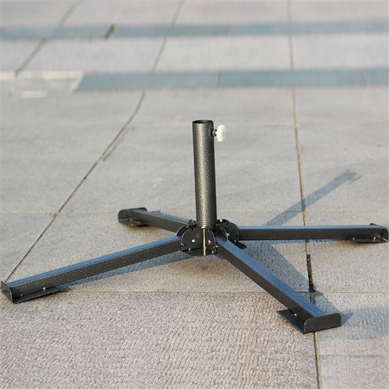 Outdoor Sun Umbrella Fishing Umbrella Four Leg Base Stand Umbrella Beach Umbrella Cross Leg Umbrella Advertising Umbrella Triangle Base