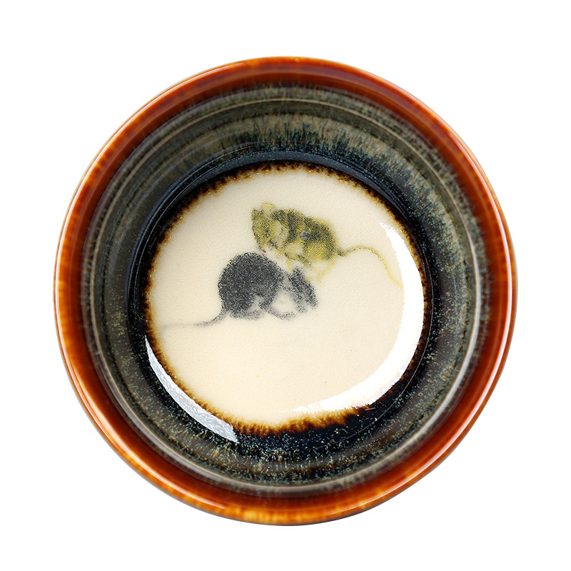 Custom-Made 12 Zodiac Master Cups Ceramic Tea Cups Underglaze Color Kung Fu Tea Set Couple Cups Personal Batch