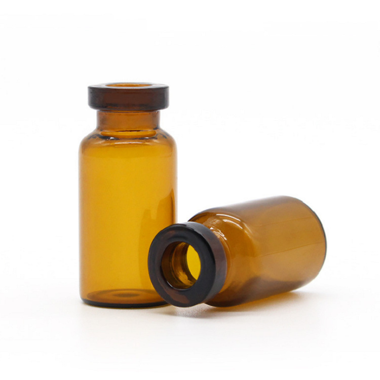 Spot Original Liquid Essence Freeze-dried Powder Herbal Oil Health Packaging Material Transparent Glass Bottle 5ml Brown Frosted Celin Bottle