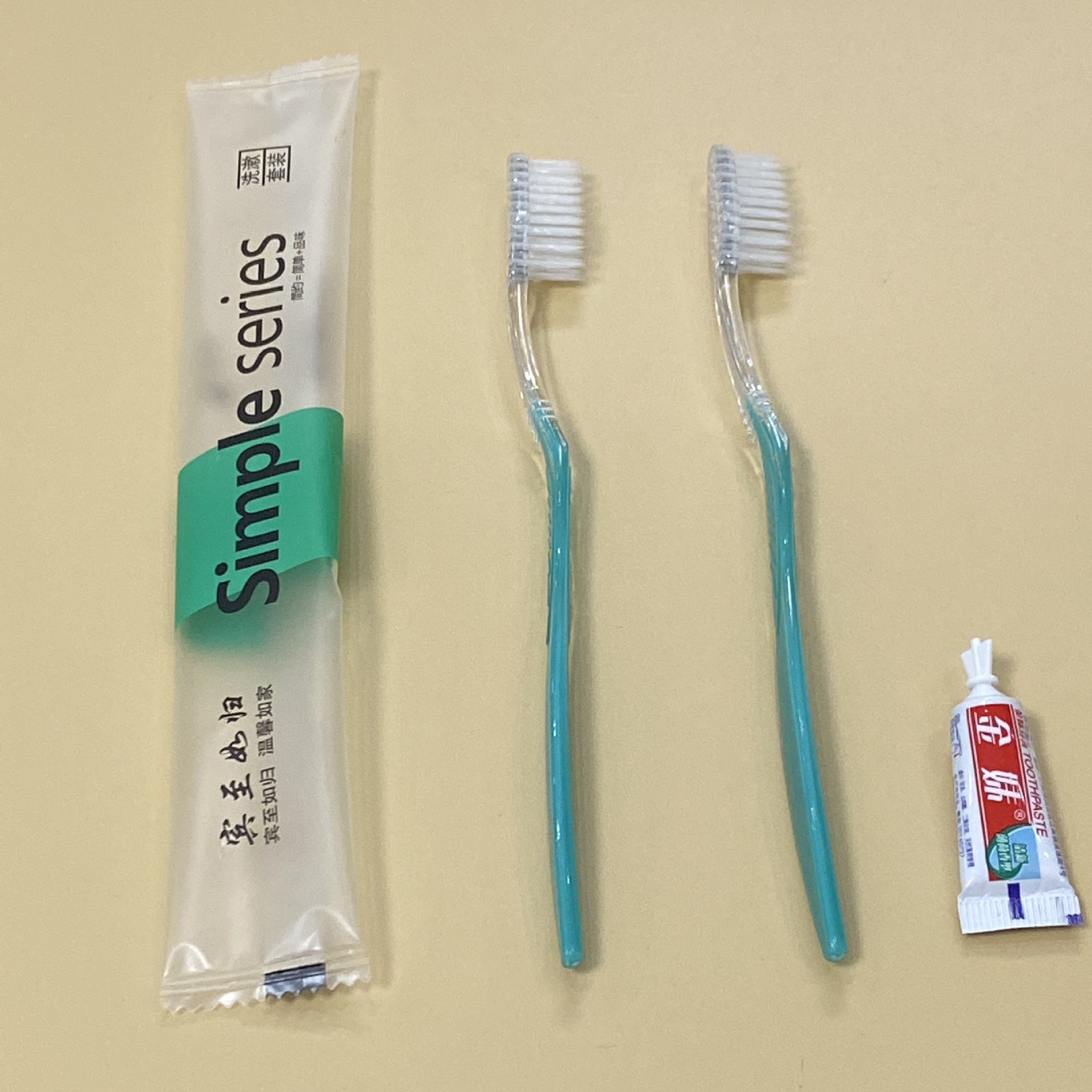 Зубная щетка для отеля, двухцветная, одноразовая, для B&B, оптовая продажа