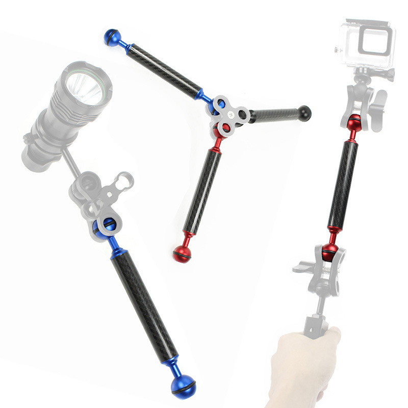 Diving Carbon Fiber Buoyancy Light Arm 5/6/7/8/9/10/11/ 12inch Fill Light Arm Diving Photography Accessories
