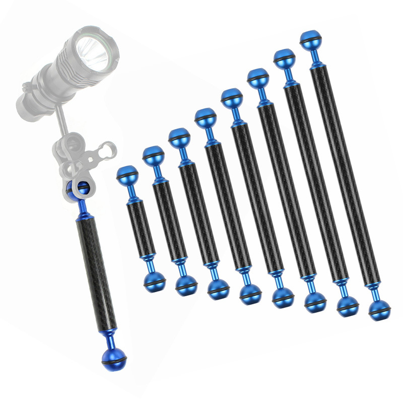 Diving Carbon Fiber Buoyancy Light Arm 5/6/7/8/9/10/11/ 12inch Fill Light Arm Diving Photography Accessories