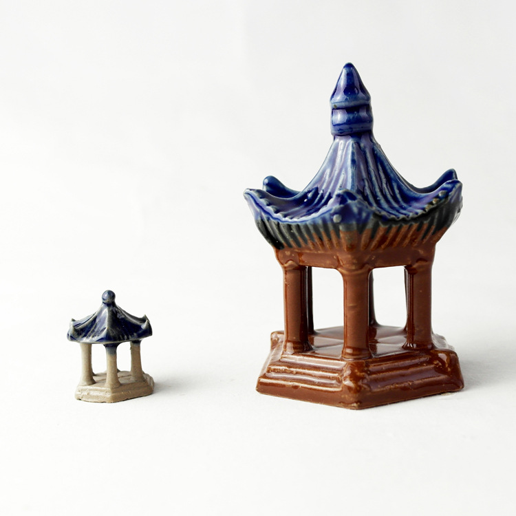 Micro-Landscape Water-Absorbing Stone Rockery Bonsai Landscaping Tea Room Decoration Feng Shui Ornaments Aquarium Fish Tank Ceramic Ornaments