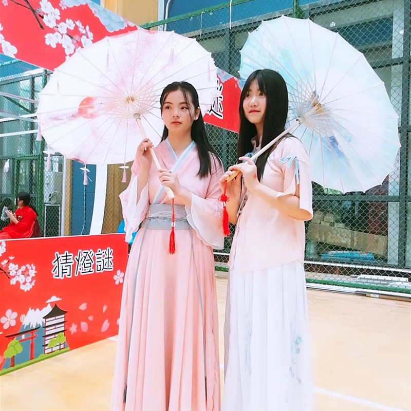 Silk Printed Umbrella Antique Umbrella Classical Dance Dancing Ceiling Decorative Umbrella Performance Propel Umbrella Chinese Style Oil Paper Umbrella