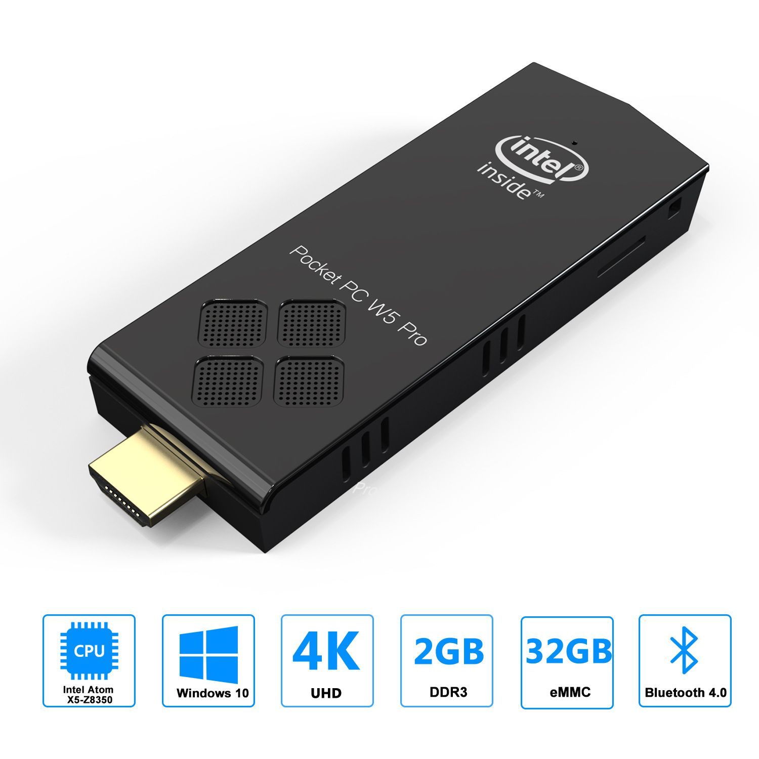W5Proz8350Minipc2G32G четырехъядерный хост с Windows 10, мини-компьютер
