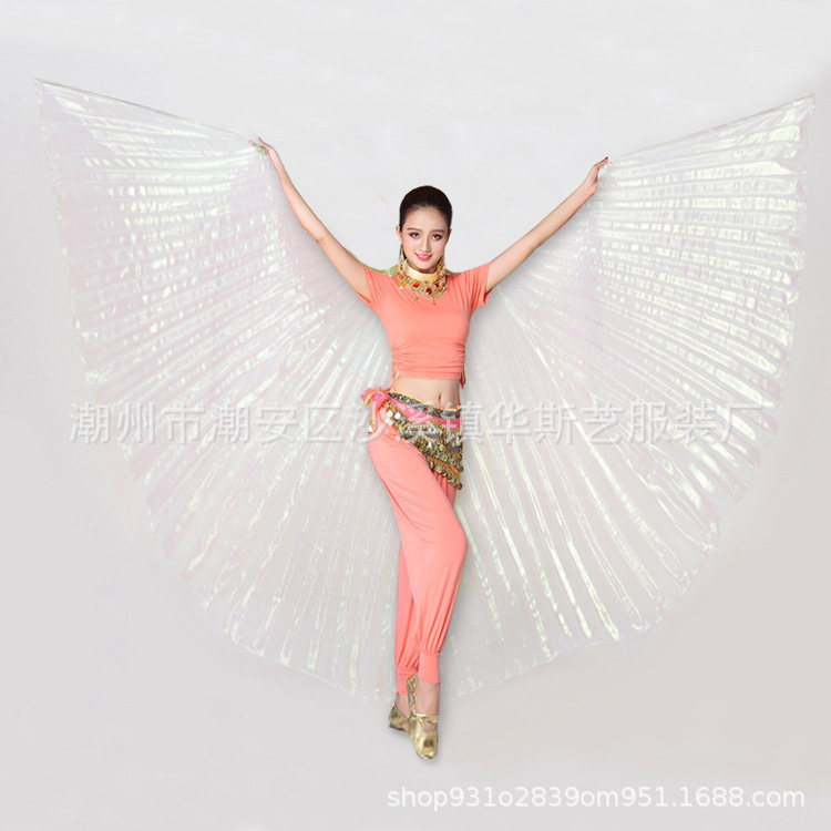 Belly Dance Gold Wings Props Adult Performance Wings Gold Wings Dance Suit 360 Degree Gold Wings Color Wings