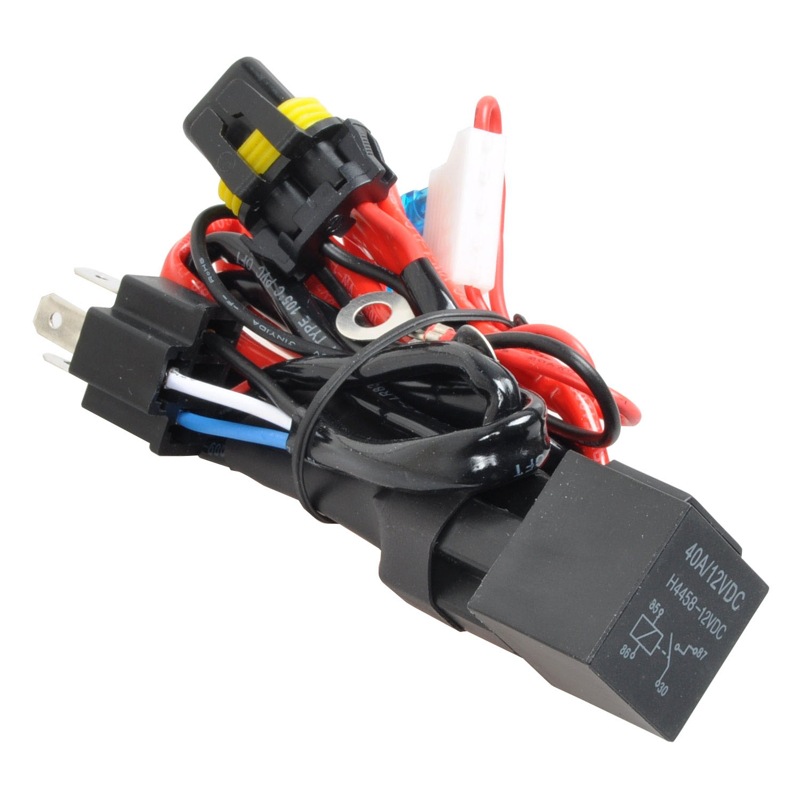 Cross-Border Motorcycle Light Electric Vehicle Low Beam Modified High Beam H4 Xenon Lamp Line Set Electric Vehicle Light Spotlight Line