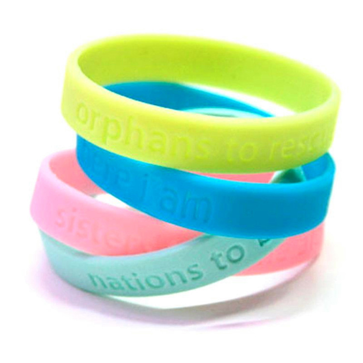Silicone Bracelet Male and Female Couple Basketball Sports Student Fitness Street Dance Team Gift Printing Laser Wrist Band