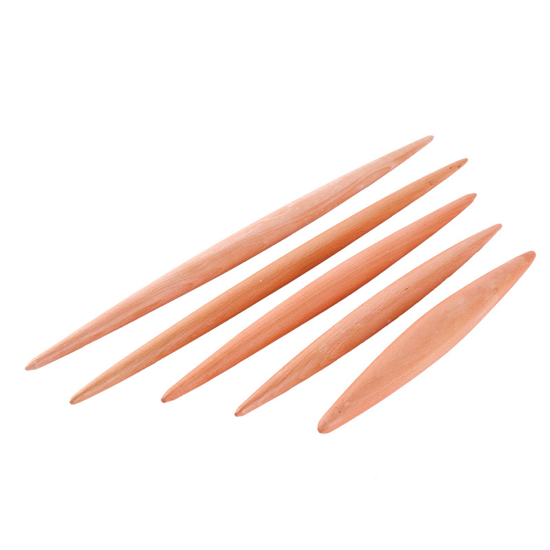 Beech Pointed Rolling Pin Wooden Pointed Rolling Pin Dumpling Skin Pressure Pin Beech Rolling Pin