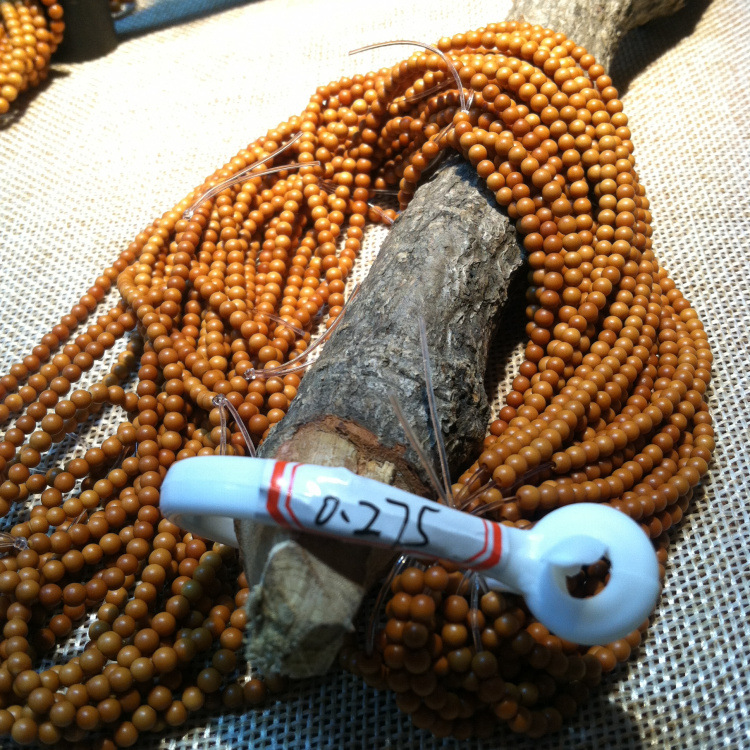 Olive nuclear small round beads Apple round beads spacer children beads 216 nearly perfect round plain beads Su Gong wholesale