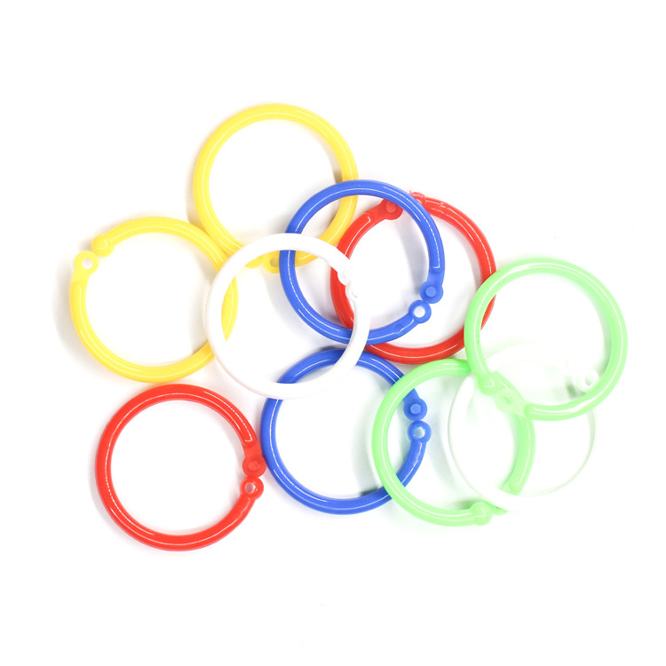 40mm Plastic Book Ring, Large Supply of Plastic Book Ring, Colorfulful Open Ring, Environmentally Friendly Plastic Open Ring