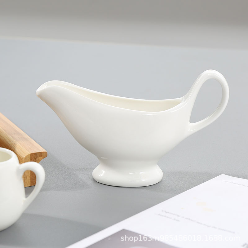 Hotel sauce cup ceramic steak juice bucket milk cup milk pot coffee milk jar Sugar Cup western table small LOGO