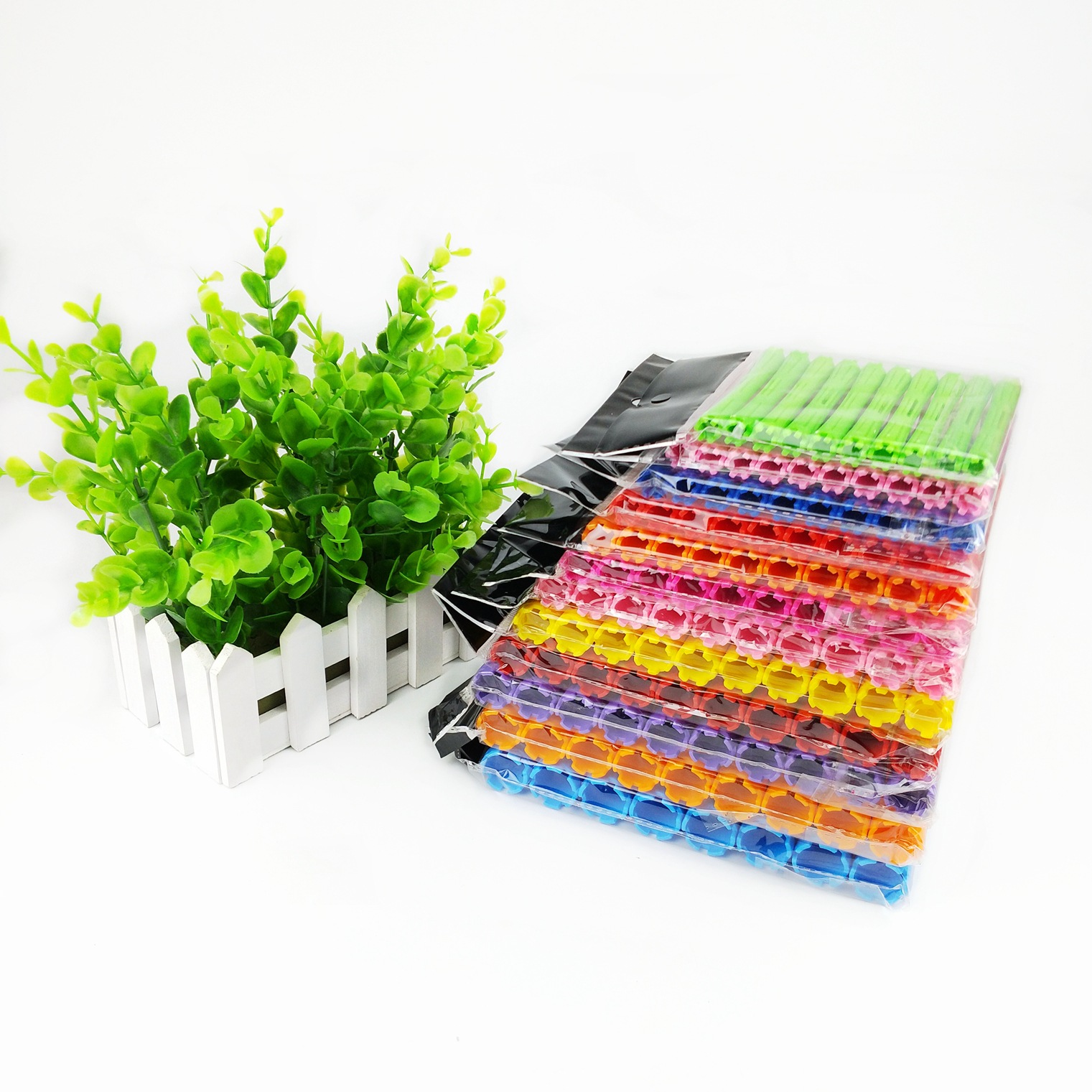 Large Pear Flower Cold Hot Bar Hairdressing Bar Standard Bar South Korean Bar Plastic Curled-up Bar