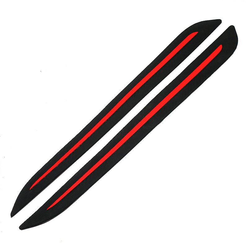 Cross-Border Amazon Tk Foreign Trade Car Front and Rear Bumper Imitation Carbon Fiber Stripe Protective Strip Body Scratch Protection Strip