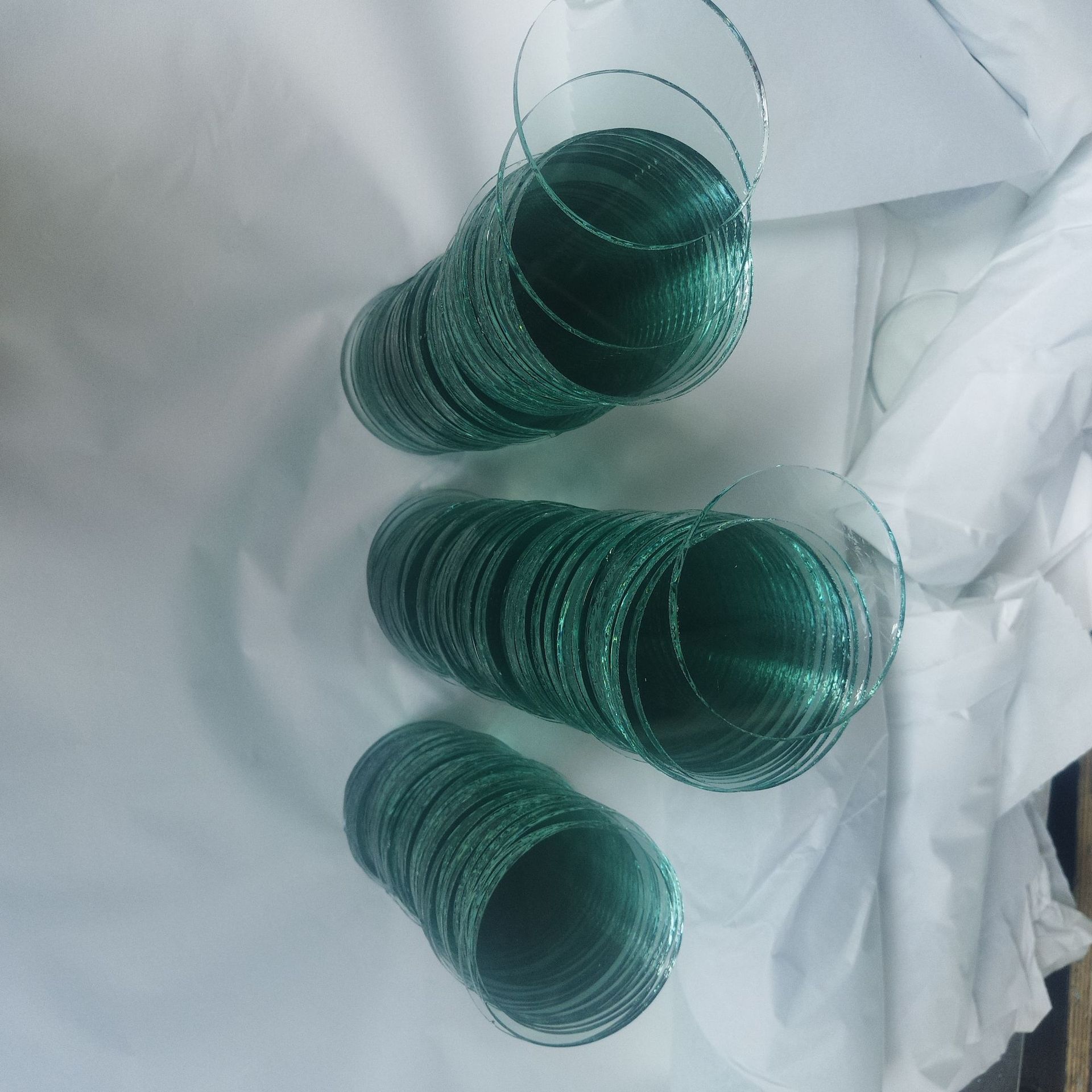 Yiwu Manufacturer Small Round Glass Sheet Sales Flashlight Glass Sheet Processing Long-Term Supply Glass Lamps