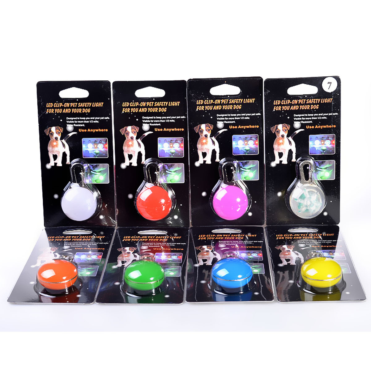 Dog Pet Tag Led Luminous Pendant Night Dog Walking Cat Warning Luminous Light Flash Pendant Wholesale