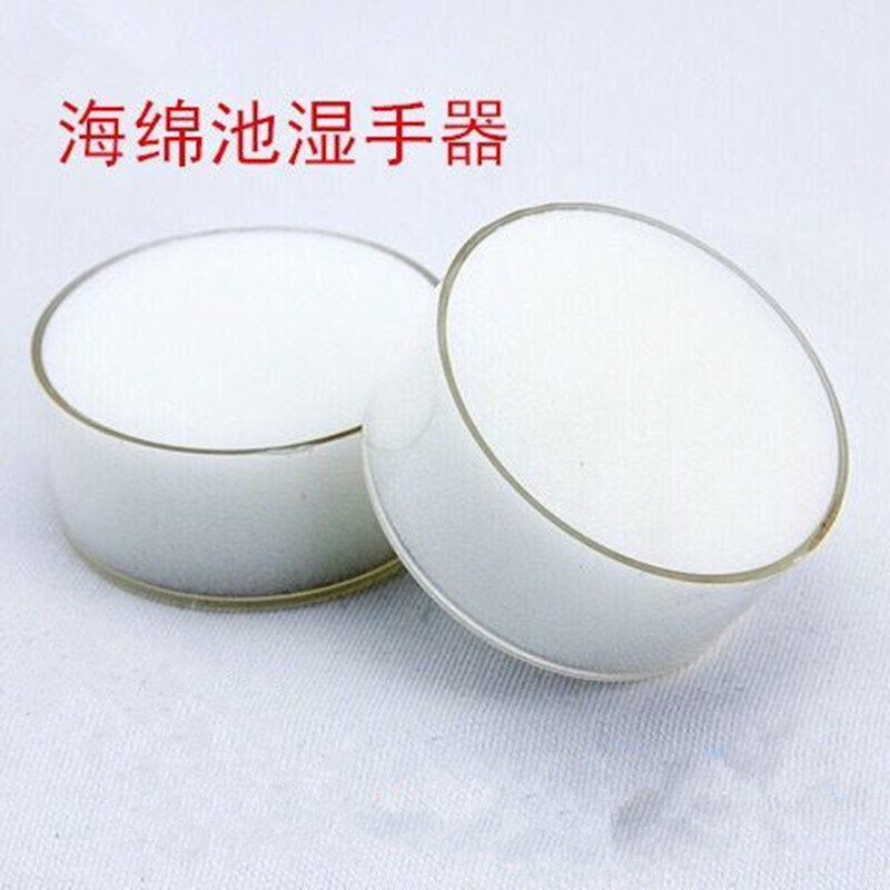 Wholesale money counting wet hand device transparent round sponge money counting cylinder money financial money counting device water sponge cylinder dipped in water