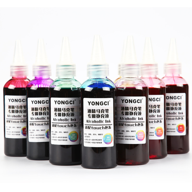 100Ml168-Color Touch Marker Refill Liquid 20ml Alcohol Marker Ink Refill Liquid Filling Ink