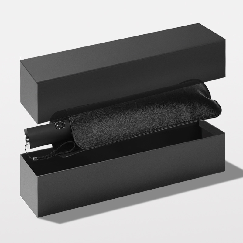 Cross-border creative full-automatic ten-bone folding car reverse umbrella edging reflective umbrella printed logo umbrella advertising umbrella