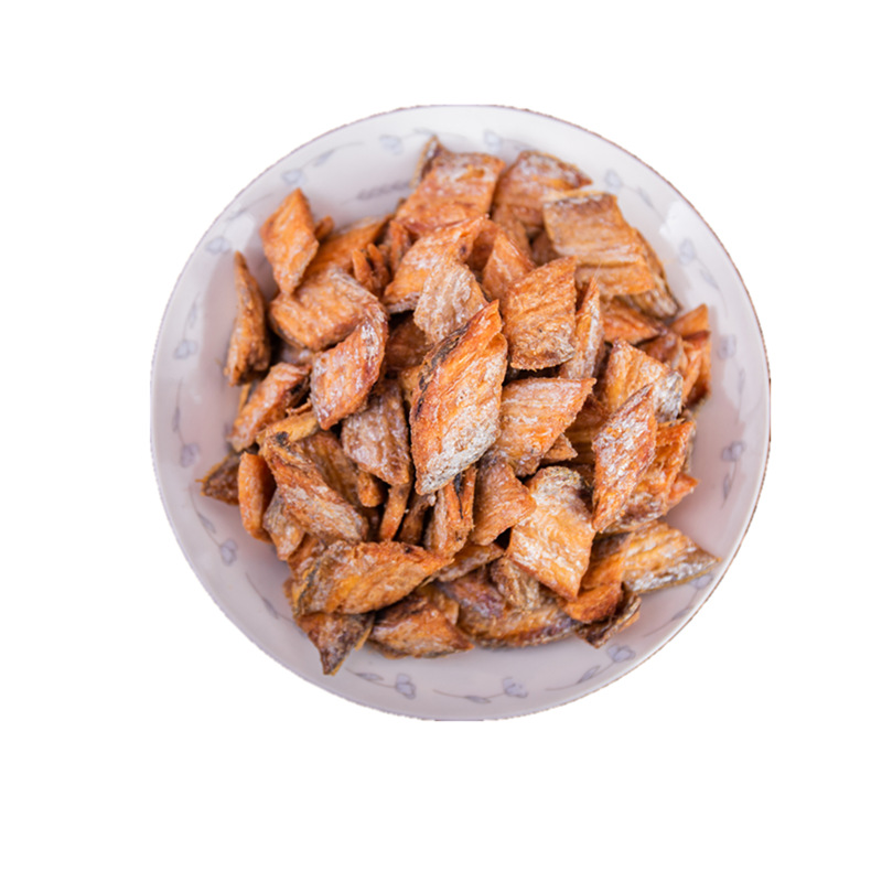 Crispy hairtail crisp seafood dry goods crispy hairtail dried hairtail block instant snack hairtail crisp factory 