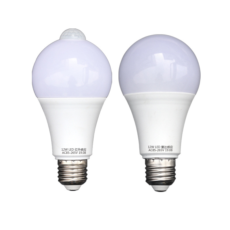 Human Body Infrared Sensor Bulb Sound and Light Control Screw Corridor Radar Motion Sensor Wide Pressure Human Body Sensor Bulb