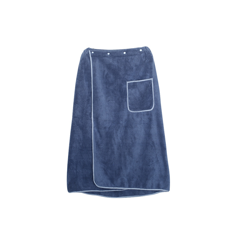 Dropshipping High-Density Thickened Soft Coral Velvet Bath Skirt Towel Set Adult Wearable Bath Towel Wholesale