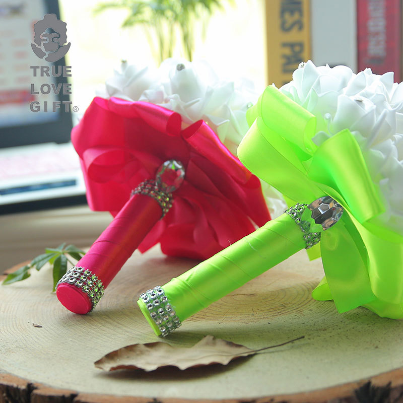 Bride and Bridesmaid Bouquet Wedding Ceremony Foam Simulated Bouquet Wedding Wedding Flower Foreign Trade Supply Manufacturer Ready Stock