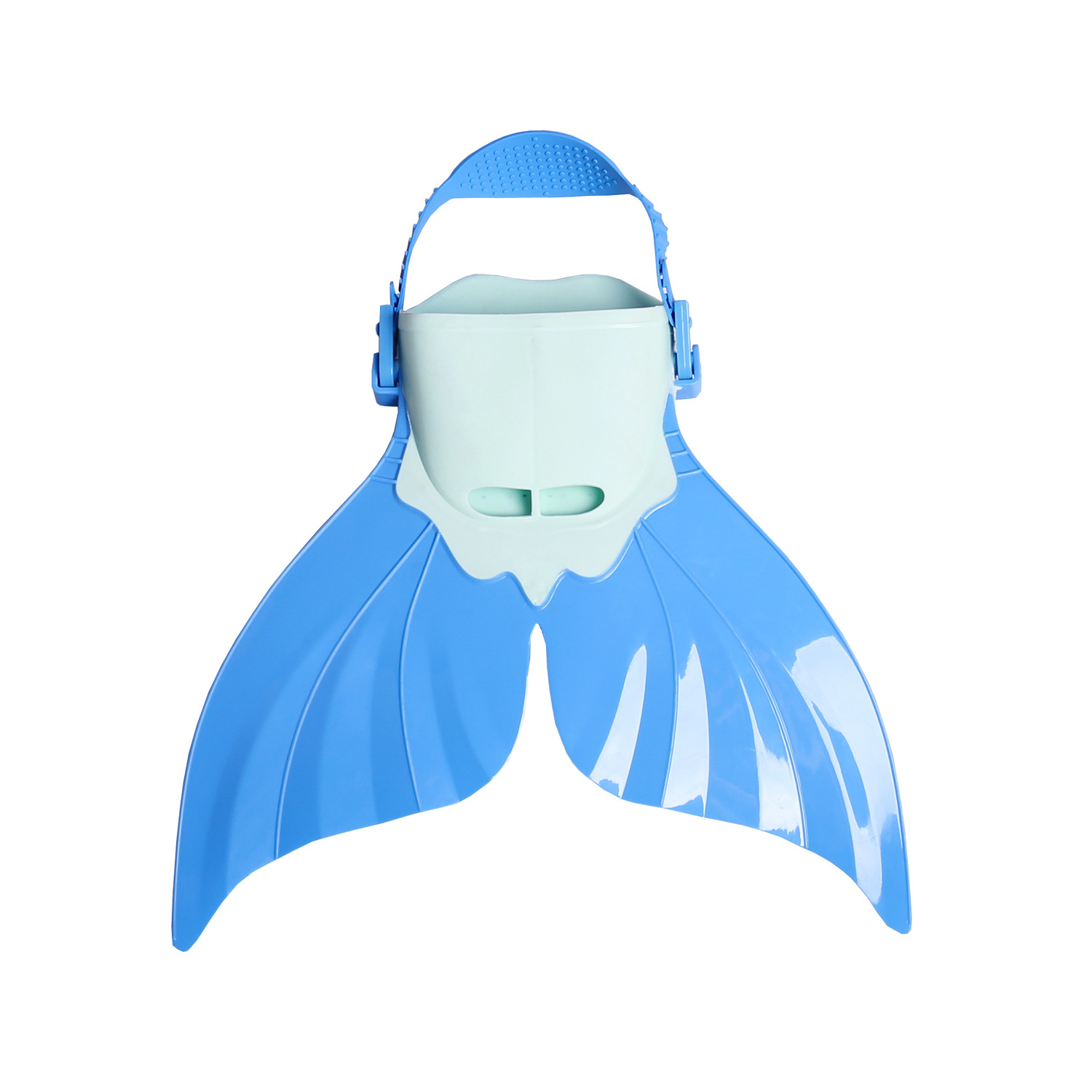 Mermaid Flipper One-piece Flipper Children's Flipper Single-piece Whale Tail Flipper Swimming Training Flipper