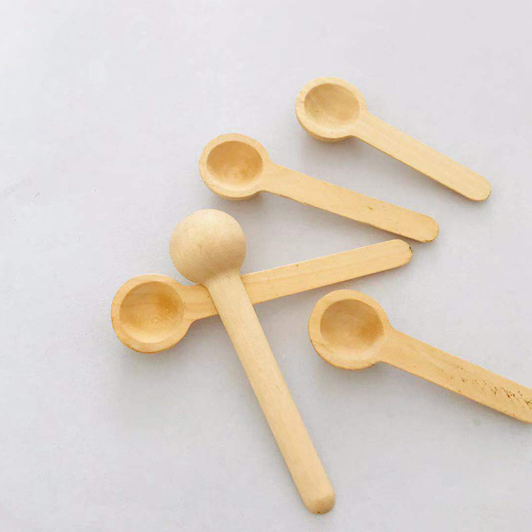 Kitchen Wooden Spoon, Children's Mini Wooden Spoon, Solid Wood Salt Control Spoon, Jam Measuring Spoon, Stirring Spoon, Wooden Crafts