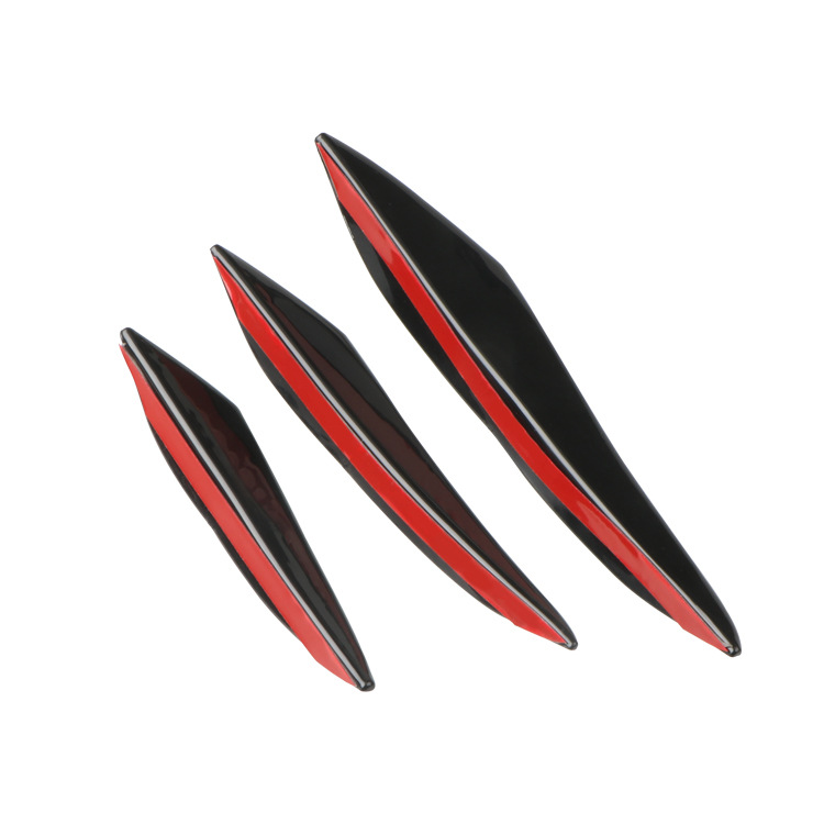 Cross-border car universal modified air knife carbon fiber grain bumper air knife carbon fiber modified front bumper spoiler