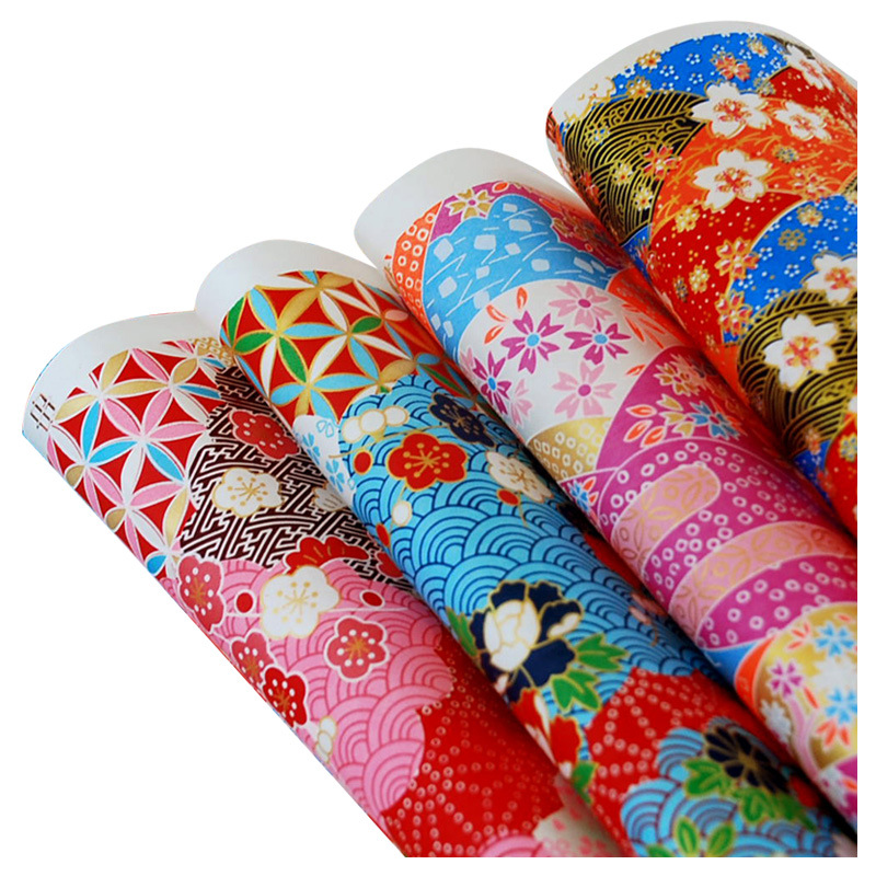 Wholesale Tang paper Japanese paper and wind bronzing friend Zen paper bag book cover paper gift wrapping paper gift box gift art