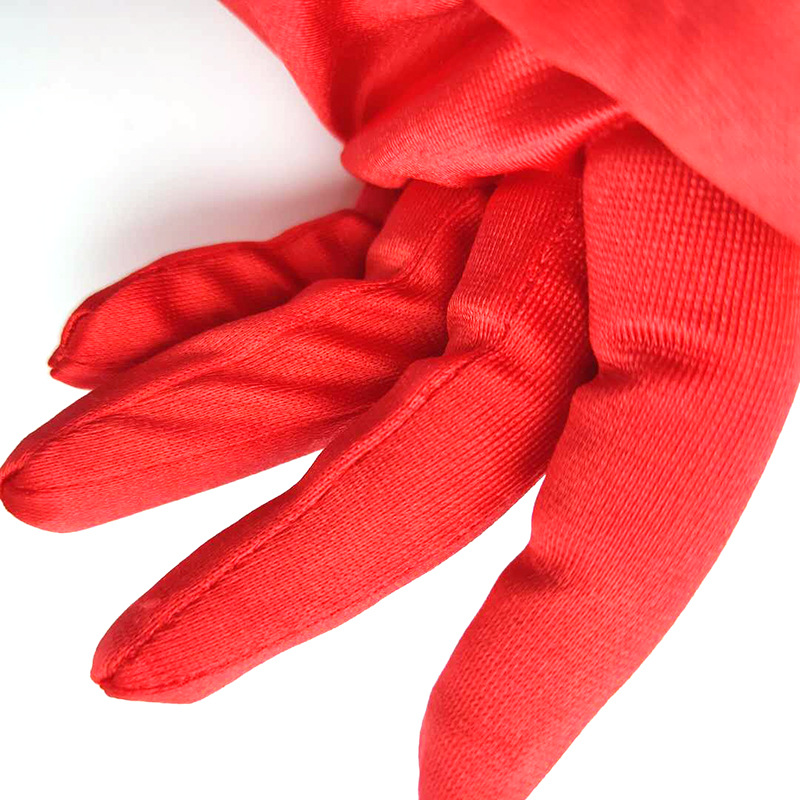 Bridal Wedding Gloves Short Satin White Hand Sleeve Satin Photo Studio Wedding Photo Red Dress Cheongsam Gloves