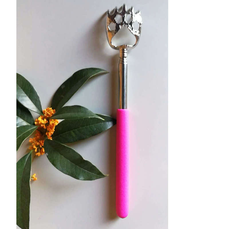 Bear Claw Self-Scratcher Massager Stainless Steel Telescopic Itch Scratcher 6 Random Colors with Mechanical Timer
