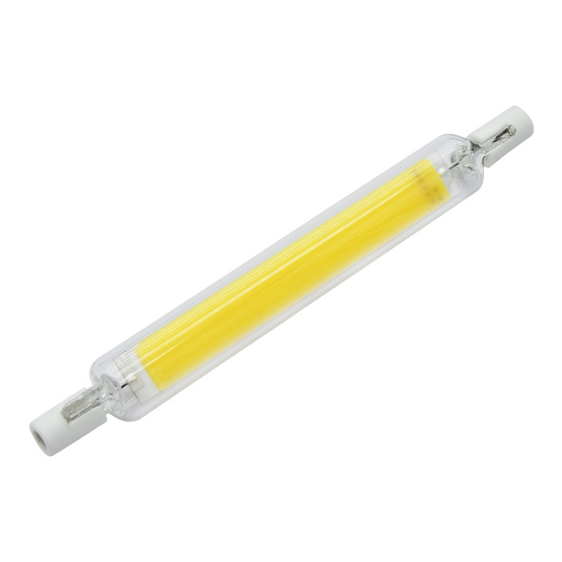 High-Brightness R7S Led Lamp Glass Cob Double-Ended Lamp Horizontal Plug-In Lamp 78Mm118Mm189 Amazon Cross-Border Spot