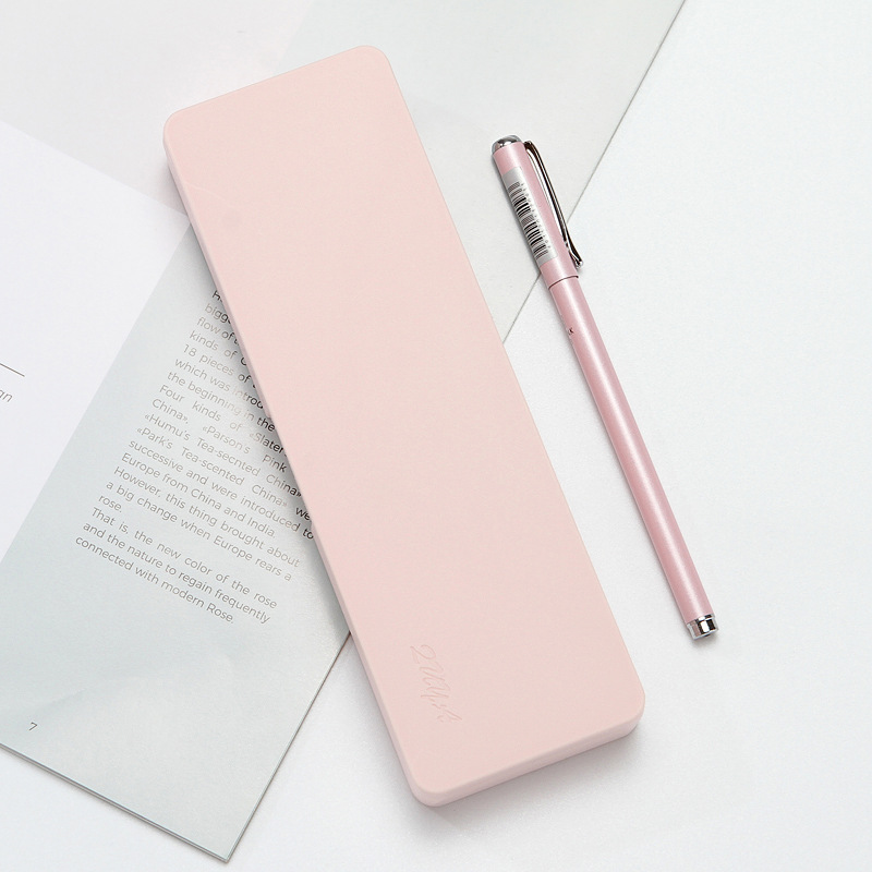 Yiwu Pencil Case Frosted Stain-Resistant Large-Capacity Pencil Case High-End Primary School Student Pencil Case Ins Style Simple Pencil Case