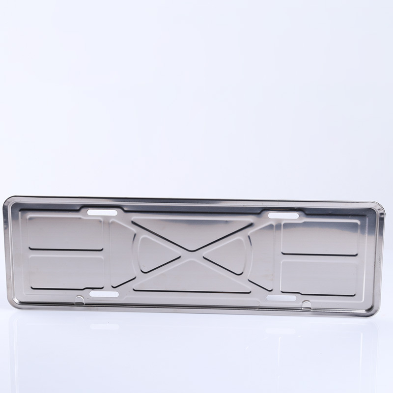 Multi-specification car license plate frame license plate frame blue brand new energy stainless steel license plate stainless steel license plate frame manufacturer
