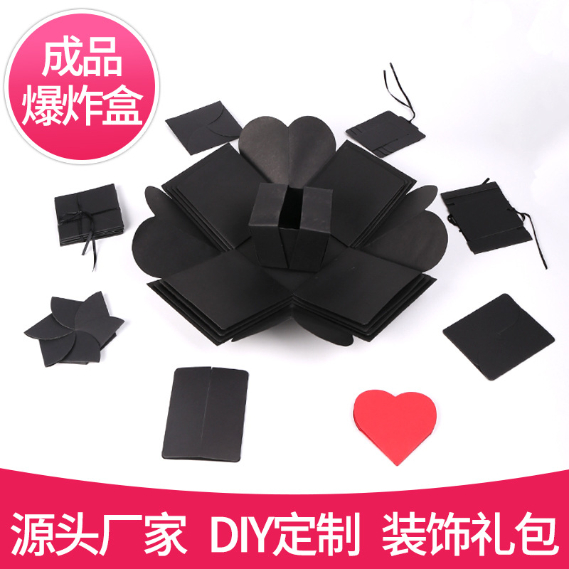 Сюрпризная коробка с квадратной формой, готовый многоуровневый DIY фотоальбом, креативный подарок для пар, производители