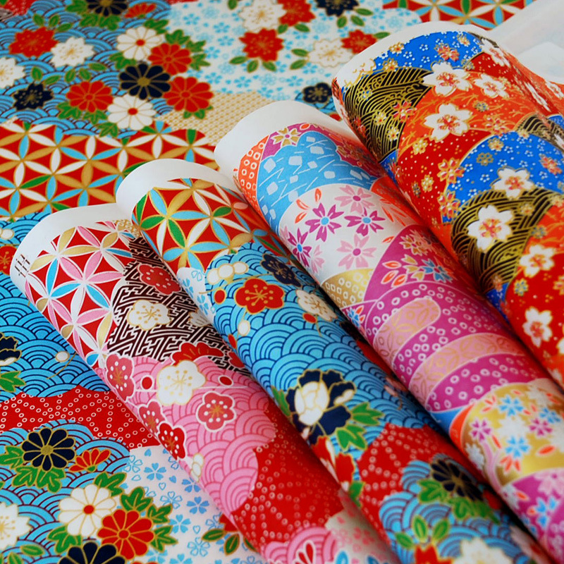 Wholesale Tang paper Japanese paper and wind bronzing friend Zen paper bag book cover paper gift wrapping paper gift box gift art