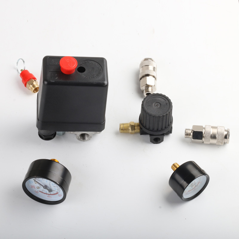 Wholesale Air Compressor Air Pump Accessories Pressure Regulating Valve European Style Pressure Regulating Bracket Assembly Air Pressure Switch Assembly Export Cross-Border